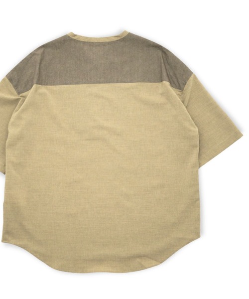 VOAAOV(ヴォアーブ)の「【VOAAOV】 MELANGE LINEN LIKE Henry Neck Pullover(シャツ/ブラウス・メンズ・グレー/ベージュ/チャコールグレー・2/1)」の15枚目の写真