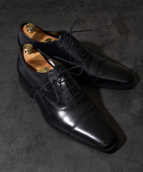 TETE HOMME（テットオム）の「かぶき染め 内羽根ストレートチップドレスシューズ（ドレスシューズ・メンズ・ベージュ/ブラック・LARGE/X-LARGE/MEDIUM）」の14枚目の写真