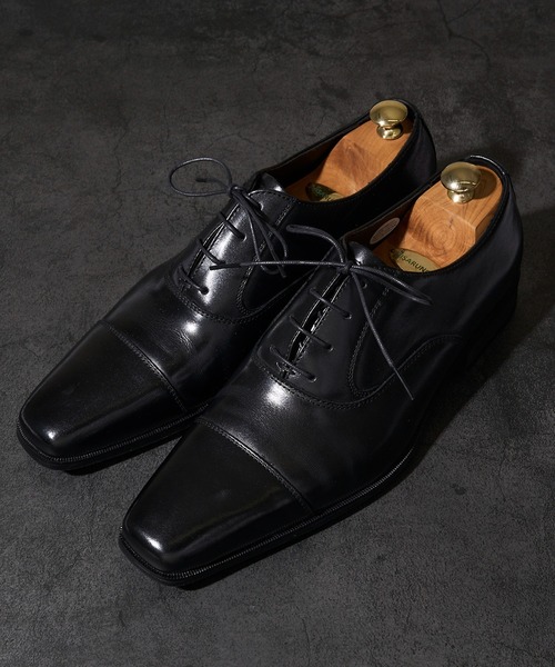 TETE HOMME（テットオム）の「かぶき染め 内羽根ストレートチップドレスシューズ（ドレスシューズ・メンズ・ベージュ/ブラック・LARGE/X-LARGE/MEDIUM）」の13枚目の写真