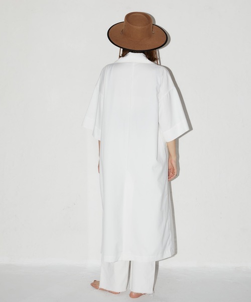 CIEL'AIR（シエルエアー）の「Short Sleeve Coat（トレンチコート・レディース・ホワイト・MEDIUM/LARGE）」の5枚目の写真