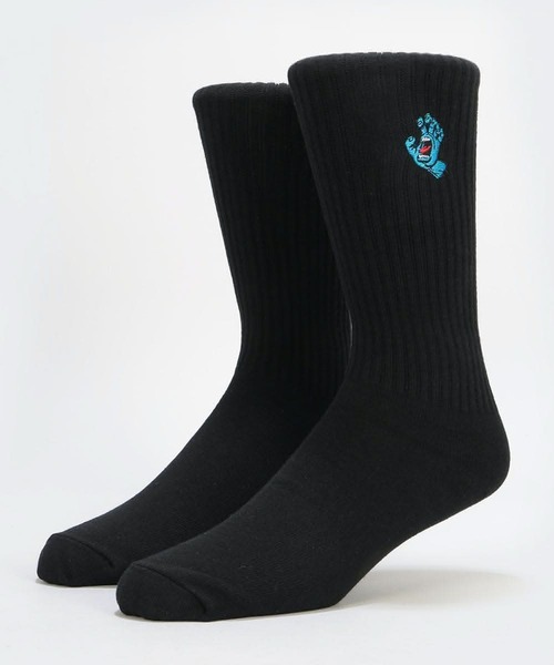 SANTA CRUZ(サンタクルーズ)の「SANTACRUZ/サンタクルーズ ソックス SCREAMING MINI HAND SOCK 502256981(ソックス/靴下・メンズ・ライトイエロー/ブラック/ライトブルー/ホワイト・FREE)」の2枚目の写真