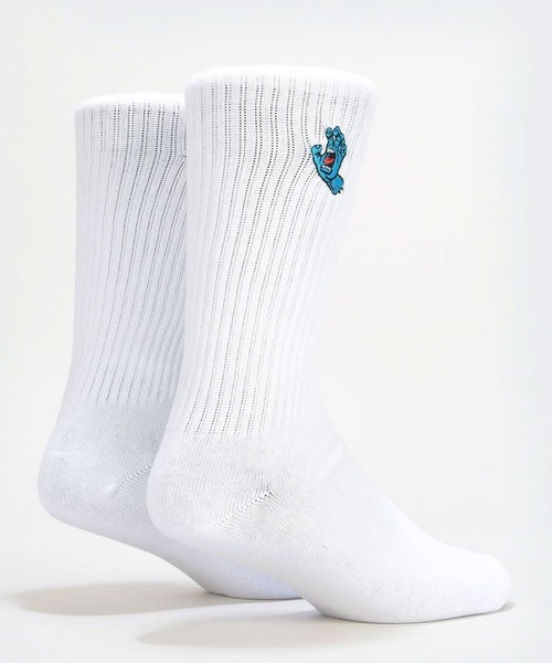SANTA CRUZ(サンタクルーズ)の「SANTACRUZ/サンタクルーズ ソックス SCREAMING MINI HAND SOCK 502256981(ソックス/靴下・メンズ・ライトイエロー/ブラック/ライトブルー/ホワイト・FREE)」の7枚目の写真