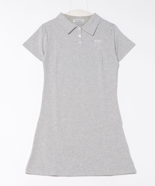 WEGO（ウィゴー）の「WEGO/リボン刺繍ポロワンピース（ワンピース・レディース・グレー/ネイビー・MEDIUM/LARGE）」の19枚目の写真