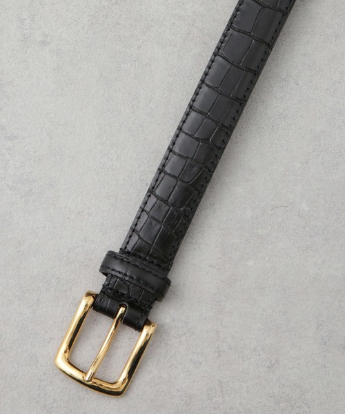 日本製 クロコ型押しベルト（ベルト）｜NANO universe（ナノユニバース