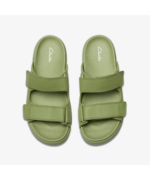 【ひろち様用】クラークス　サンダル セール】Trigenic2 Sun / トライジェニック2サン（グリーンレザー