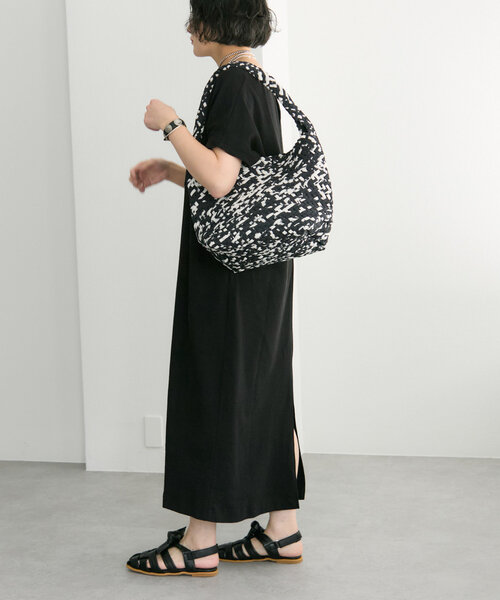 FEEL AND TASTE（フィールアンドテイスト）の「【FEEL AND TASTE（フィールアンドテイスト）】weaving one-shoulder M print/ワンショルダーバッグ（ショルダーバッグ・レディース・ブラック/ライトグレー/イエロー・FREE）」の22枚目の写真