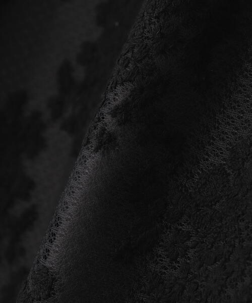 N.（N. Natural Beauty Basic）（エヌエヌナチュラルビューティーベーシック）の「レースAラインスカート（スカート・レディース・ブラック/オフホワイト・SMALL/MEDIUM）」の11枚目の写真