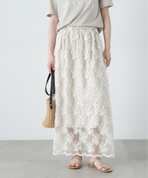 N.（N. Natural Beauty Basic） | レースAラインスカート(スカート)