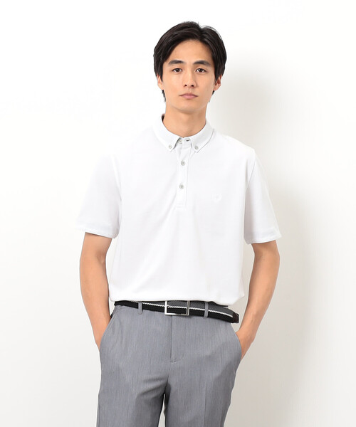 COMME CA ISM（コムサイズム）の「バーズアイ ポロシャツ（ポロシャツ・メンズ・ネイビー/ブルー/グレー/ホワイト・X-LARGE/LARGE/MEDIUM）」の10枚目の写真