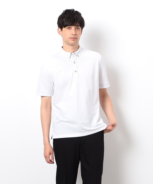 COMME CA ISM（コムサイズム）の「バーズアイ ポロシャツ（ポロシャツ・メンズ・ネイビー/ブルー/グレー/ホワイト・X-LARGE/LARGE/MEDIUM）」の14枚目の写真
