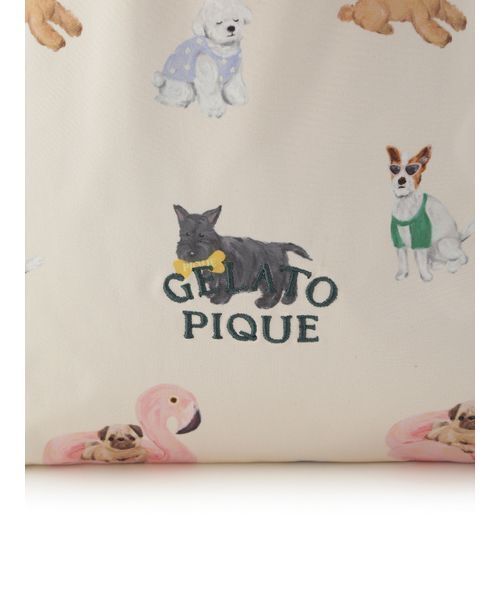 セール】SUMMER DOG柄巾着セット（ポーチ）｜gelato pique