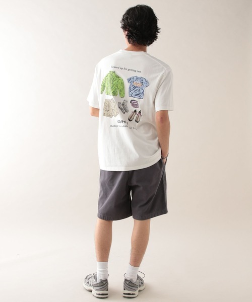 Gramicci(グラミチ)の「【GRAMICCI/グラミチ】アウトドアバックプリントTシャツ(Tシャツ/カットソー・メンズ・ホワイト/ベージュ・MEDIUM/LARGE)」の4枚目の写真