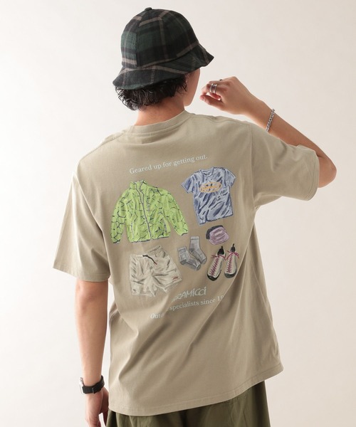 Gramicci(グラミチ)の「【GRAMICCI/グラミチ】アウトドアバックプリントTシャツ(Tシャツ/カットソー・メンズ・ホワイト/ベージュ・MEDIUM/LARGE)」の13枚目の写真