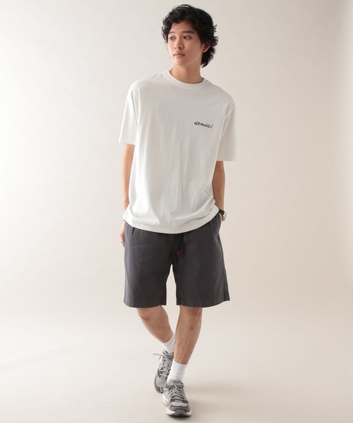 Gramicci(グラミチ)の「【GRAMICCI/グラミチ】アウトドアバックプリントTシャツ(Tシャツ/カットソー・メンズ・ホワイト/ベージュ・MEDIUM/LARGE)」の3枚目の写真