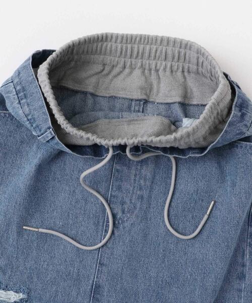 ITEMS URBANRESEARCH（アイテムズ アーバンリサーチ）の「ダブルウエストデニムスカート（スカート・レディース・ブルー/ブラック・FREE）」の15枚目の写真