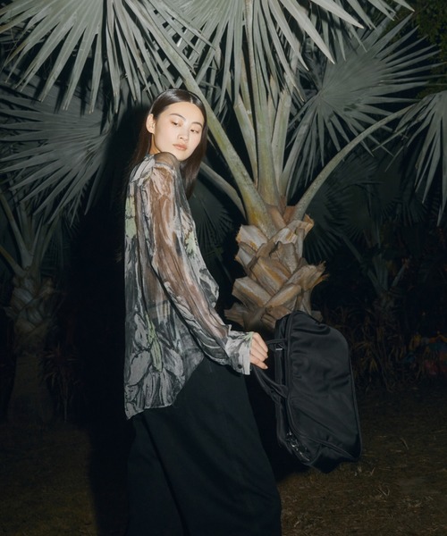 Abstract Petal Silk Shirt / シルクブラウス