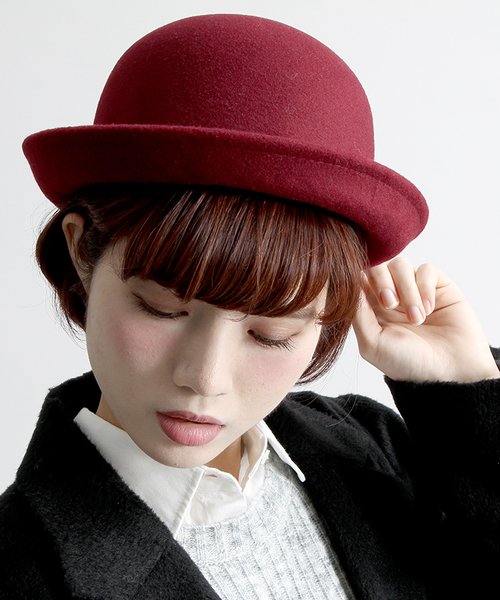 WEGO（ウィゴー）の「WEGO/ボーラーハット（ハット・レディース・その他2/その他1/その他3/ワイン/ベージュ/ネイビー/ライトベージュ・FREE）」の7枚目の写真