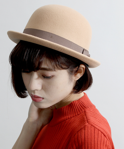 WEGO（ウィゴー）の「WEGO/ボーラーハット（ハット・レディース・その他2/その他1/その他3/ワイン/ベージュ/ネイビー/ライトベージュ・FREE）」の3枚目の写真