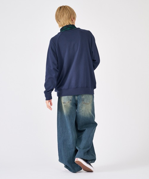 RE730(アールイーセブンサーティー)の「人気のダブルウエストデニムパンツ ビンテージ古着風(デニムパンツ・メンズ・ブルー/ライトブルー/ブラック・LARGE/MEDIUM)」の19枚目の写真