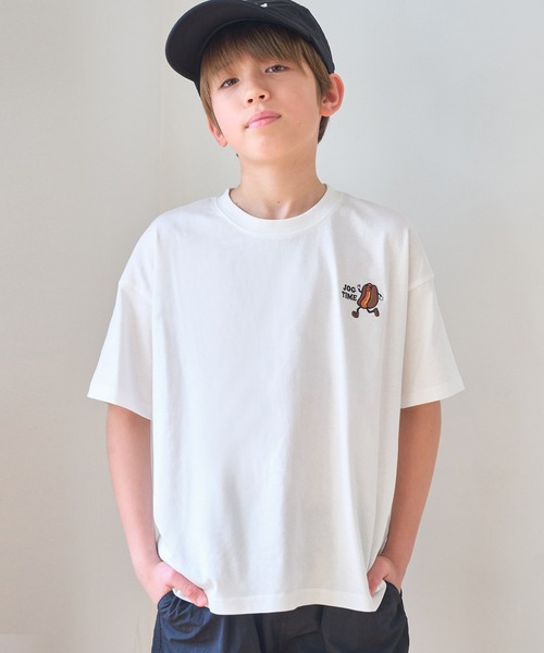 キッズ 胸刺繍半袖Tシャツ（Tシャツ/カットソー）｜coca（coca）（コカ 