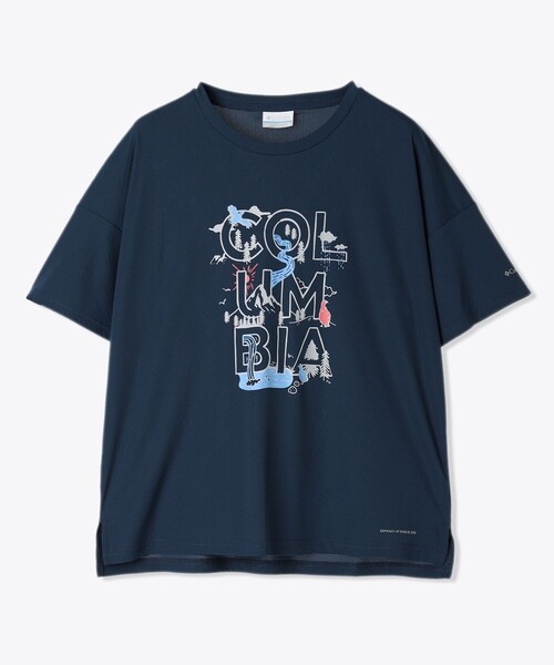 tシャツ Columbia／ウィメンズローハイクオムニフリーズ ショートスリーブTシャツ／コロンビア／冷却／吸湿・速乾／UVカット／半袖Tシャツ レデ Columbia／ウィメンズローハイクオムニフリーズ ショート