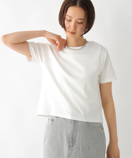 LEPSIM（レプシィム）の「スムースベーシックT　242861（Tシャツ/カットソー・レディース・ブラック/オフホワイト・FREE）」の22枚目の写真