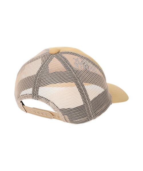 Samansa Mos2 Lagom（サマンサモスモスラーゴム）の「ロゴ刺繍メッシュキャップ（ハット・キッズ・マスタード/ネイビー・中(M)/大(L)）」の4枚目の写真