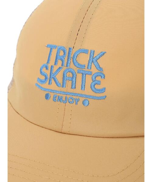 Samansa Mos2 Lagom（サマンサモスモスラーゴム）の「ロゴ刺繍メッシュキャップ（ハット・キッズ・マスタード/ネイビー・中(M)/大(L)）」の8枚目の写真