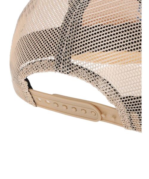 Samansa Mos2 Lagom（サマンサモスモスラーゴム）の「ロゴ刺繍メッシュキャップ（ハット・キッズ・マスタード/ネイビー・中(M)/大(L)）」の9枚目の写真