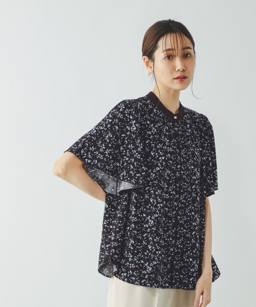 GLOBAL WORK（グローバルワーク）の「さらさらリラックスパイピング半袖/288591（シャツ/ブラウス・レディース・ドット/ホワイト系6/ミント/ホワイト系5/ブラック/ラベンダー・MEDIUM/LARGE/SMALL）」の22枚目の写真