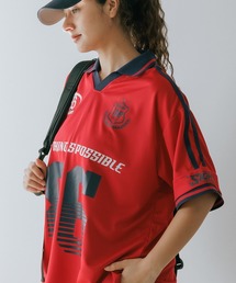 SUGGESTION（サジェッション）の「SUGGESTION/サジェッション サッカー半袖TEE（Tシャツ/カットソー）」