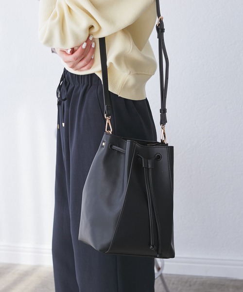 ROPE'（ロペ）の「2WAYドロストミニバッグ（ショルダーバッグ