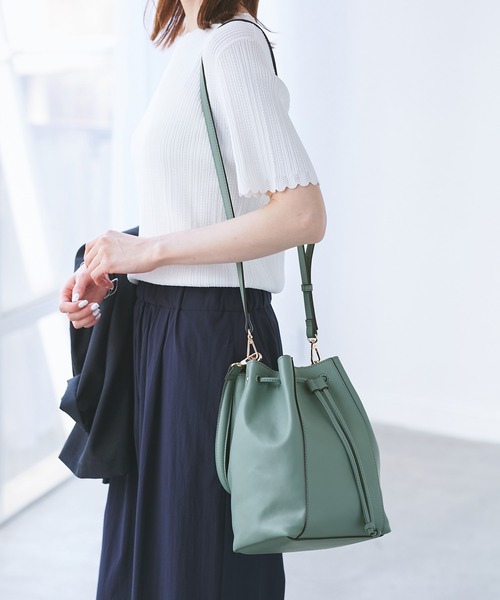 ROPE' PICNIC(ロペピクニック)の「2WAYドロストショルダーバッグ(ショルダーバッグ・レディース・ブラック/ブルー系その他4/ブラウン/ベージュ系その他・FREE)」の18枚目の写真