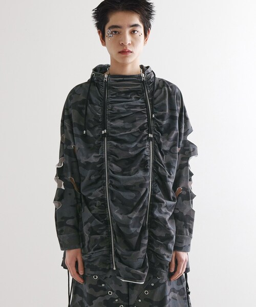 tk.TAKEO KIKUCHI（ティーケータケオキクチ）の「K’PJT by AOI 『Lightweight Parka』（パーカー・メンズ・ブラック系/ブラック・88/66）」の19枚目の写真
