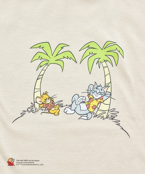 トムとジェリー】 キャラクタープリント 半袖Tシャツ（Tシャツ