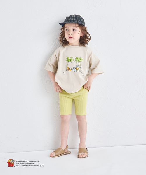 セール】【トムとジェリー】 キャラクタープリント 半袖Tシャツ