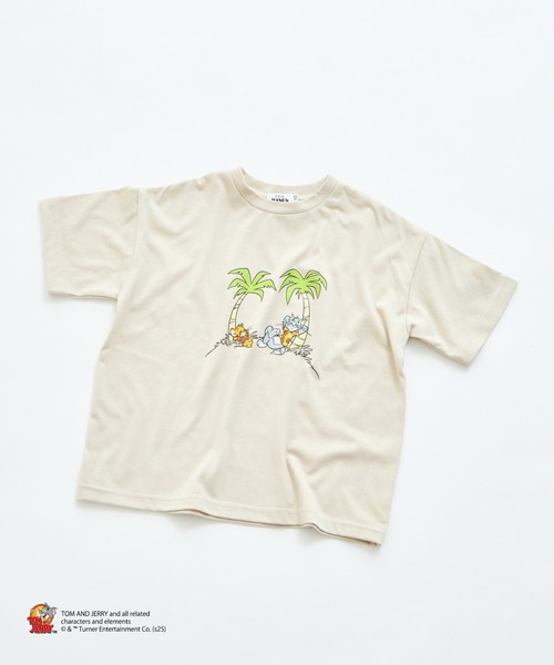 セール】【トムとジェリー】 キャラクタープリント 半袖Tシャツ