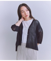 SIPULI / シプリ ［ FLAKE COTTON］ フレンチスリーブニット SNOW FLAKE COTTON］ フレンチスリーブニット