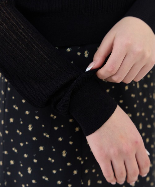 REDYAZEL(レディアゼル)の「ハートボタンシアーカーディガン(カーディガン/ボレロ・レディース・ラベンダー/イエロー/ホワイト/ブラック・FREE)」の16枚目の写真