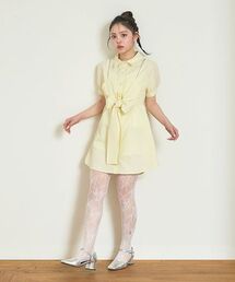 Mi-je（ミジェ）の「ビスチェつきシャツワンピース【韓国ファッション】（シャツワンピース）」