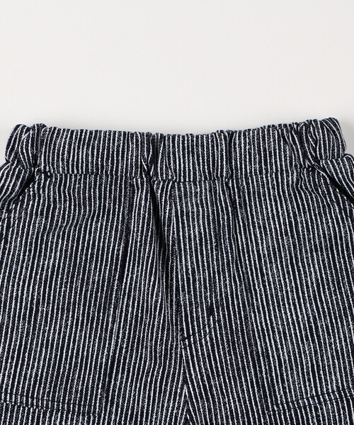 COMME CA ISM（コムサイズム）の「ヒッコリープリント ハーフパンツ（その他パンツ・キッズ・キナリ/ネイビー・110cm/100cm/120cm/130cm/140cm/150cm）」の4枚目の写真