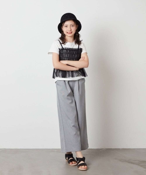 a.v.v（アーヴェヴェ）の「[KIDS]サーモハット（ハット・キッズ・ベージュ/ブラック・ONESIZE）」の5枚目の写真