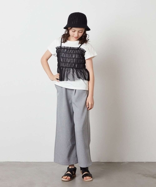 a.v.v（アーヴェヴェ）の「[KIDS]サーモハット（ハット・キッズ・ベージュ/ブラック・ONESIZE）」の7枚目の写真