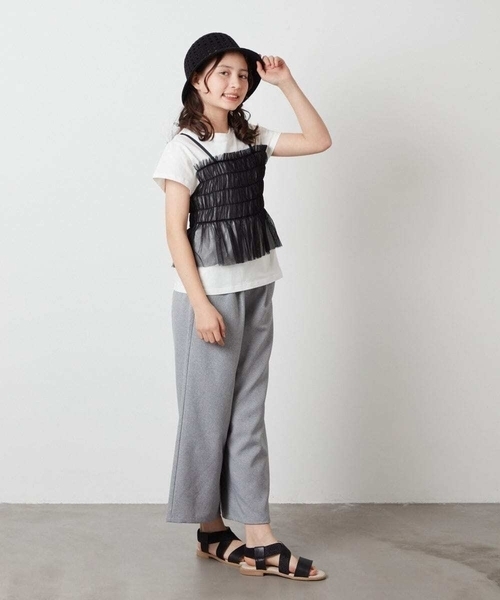 a.v.v（アーヴェヴェ）の「[KIDS]サーモハット（ハット・キッズ・ベージュ/ブラック・ONESIZE）」の8枚目の写真