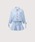 LA POMME petiti|~Ev`j́uSky Blue Preppy Flare Shirt One Pieceis[Xjvbu[