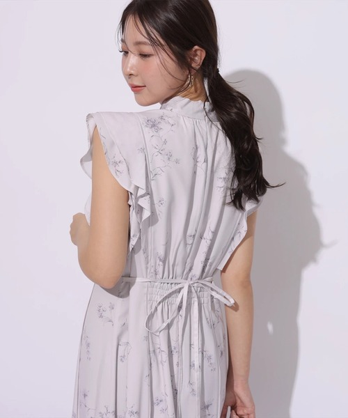 Apuweiser-riche（アプワイザーリッシェ）の「ボウタイプリントナローワンピース（ワンピース・レディース・ライトブルー/ピンクベージュ・0/1/2）」の21枚目の写真