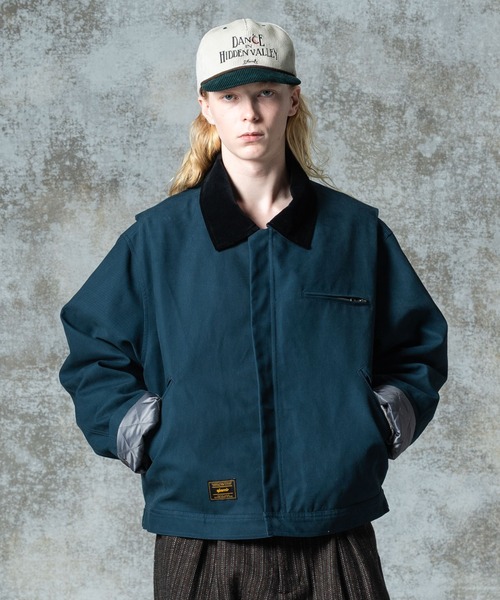 glamb（グラム）の「Balloon Short Work Jacket / バルーンショートワークジャケット（ブルゾン・メンズ・レオパード/ベージュ/ネイビー・S/M/L）」の3枚目の写真