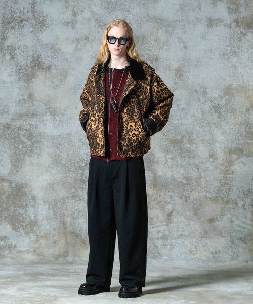 glamb（グラム）の「Balloon Short Work Jacket / バルーンショートワークジャケット（ブルゾン・メンズ・レオパード/ベージュ/ネイビー・S/M/L）」の17枚目の写真