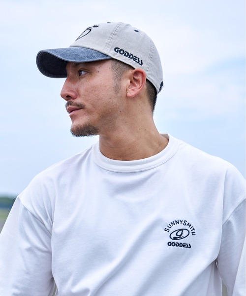 セール】【SUNNY SMITH】GODDESS embroidery bicolor Cap(CP