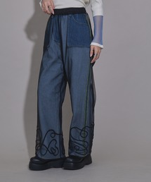 bohmal（ボマール）の「裾コード刺繍チュールレイヤードパンツ（その他パンツ）」